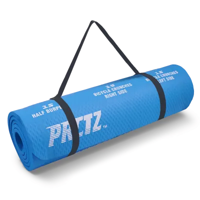 Коврик для фитнеса в комплекте с ремнем-стяжкой PRCTZ ALL PURPOSE FITNESS MAT,183х61х1см. Изображение №6