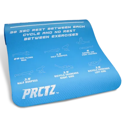 Коврик для фитнеса в комплекте с ремнем-стяжкой PRCTZ ALL PURPOSE FITNESS MAT,183х61х1см. Изображение №14