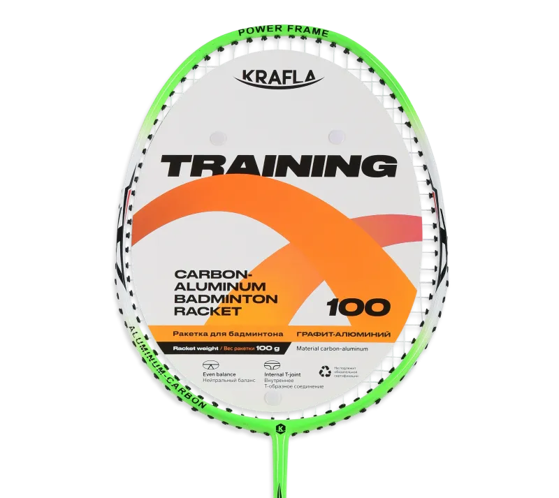 Яркая подложка с характеристиками модели Ракетка для бадминтона KRAFLA TRAINING100